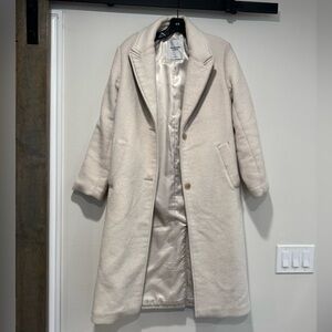 Abercrombie - Cream Women's Tailored Coat